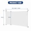 Retractable Safety Gate Mesh Pet Security Barrier Kid Safe Stair Fence Guard Dog Enclosure