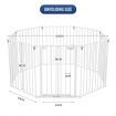 Pet Playpen Safety Fence Fire Guard Barrier Kid Activity Centre Play Yard Dog Enclosure w/ Door 8 Panels 4 in 1 XL