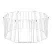 Pet Playpen Safety Fence Fire Guard Barrier Kid Activity Centre Play Yard Dog Enclosure w/ Door 8 Panels 4 in 1 XL