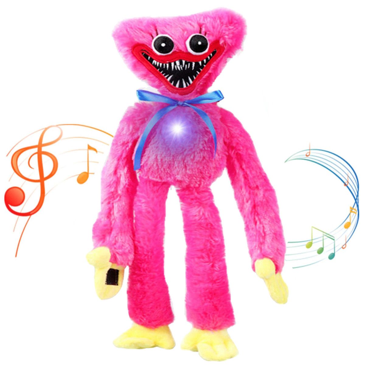 Glowing Singing Huggy Wuggy Plush Toys Poppy Playtime Toy 40cm Monster Horror Doll Gifts Color Red