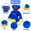 Glowing Singing Huggy Wuggy Plush Toys Poppy Playtime Toy 40cm Monster Horror Doll Gifts Color Blue