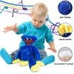 Glowing Singing Huggy Wuggy Plush Toys Poppy Playtime Toy 40cm Monster Horror Doll Gifts Color Blue