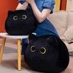 Black Cat Plush Pillow, Black Cat Stuffed Animal Plush Doll 30cm
