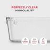 16 PCS Clear Plastic Drawer Organizers Set, Vtopmart 4-Size Versatile Bathroom and Vanity Drawer Organizer Trays, Storage Bins for Makeup, Jewelries, Kitchen Utensils and Office
