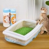 Litter Pan Box Liners Thickened Durable PE Material Medium Extra Large Drawstring Waste Bags for Pets Leak Proof 64x40cm 20 Pack