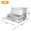 10L Auto Chicken Feeder Automatic Poultry Chook Food Feeding Treadle Spillproof Galvanized Steel Self Opening