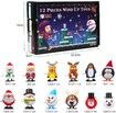 Christmas Wind-Up Toys for Kids Party Favors 12 Piece Birthday Christmas Gift Stocking Stuffers Goody Bag Fillers