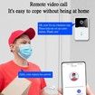 Smart Wireless Remote Video Doorbell, HD Night Vision Wifi Security Doorbell
