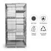5 Level Cat Rabbit Ferret Cage Hutch House Metal Guinea Pigs Crate Kennel with Wheels 169CM