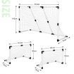 Portable Soccer Goal Nets 2-in-1 Small Football Goals Set Backyard for Kids Adult 219cm X 142cm