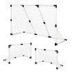 Portable Soccer Goal Nets 2-in-1 Small Football Goals Set Backyard for Kids Adult 219cm X 142cm