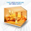 3 in 1 Electric Bladeless Fan Cool Air Hot Heater HEPA Filter Purifier Timer Remote Control Oscillation