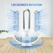 3 in 1 Electric Bladeless Fan Cool Air Hot Heater HEPA Filter Purifier Timer Remote Control Oscillation