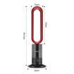 2 in 1 Bladeless Tower Fan Electric Cool Air Hot Heater Timer Remote Control Oscillation