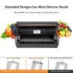 Maxkon 80Kpa Vacuum Sealer Food Packing Machine Packer Air Tight System Sliding Cutter with Storage Bags