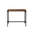 High Bar Table Pub Kitchen Dining Cafe Outdoor Vintage Metal Frame Wood Top 120x50x100CM