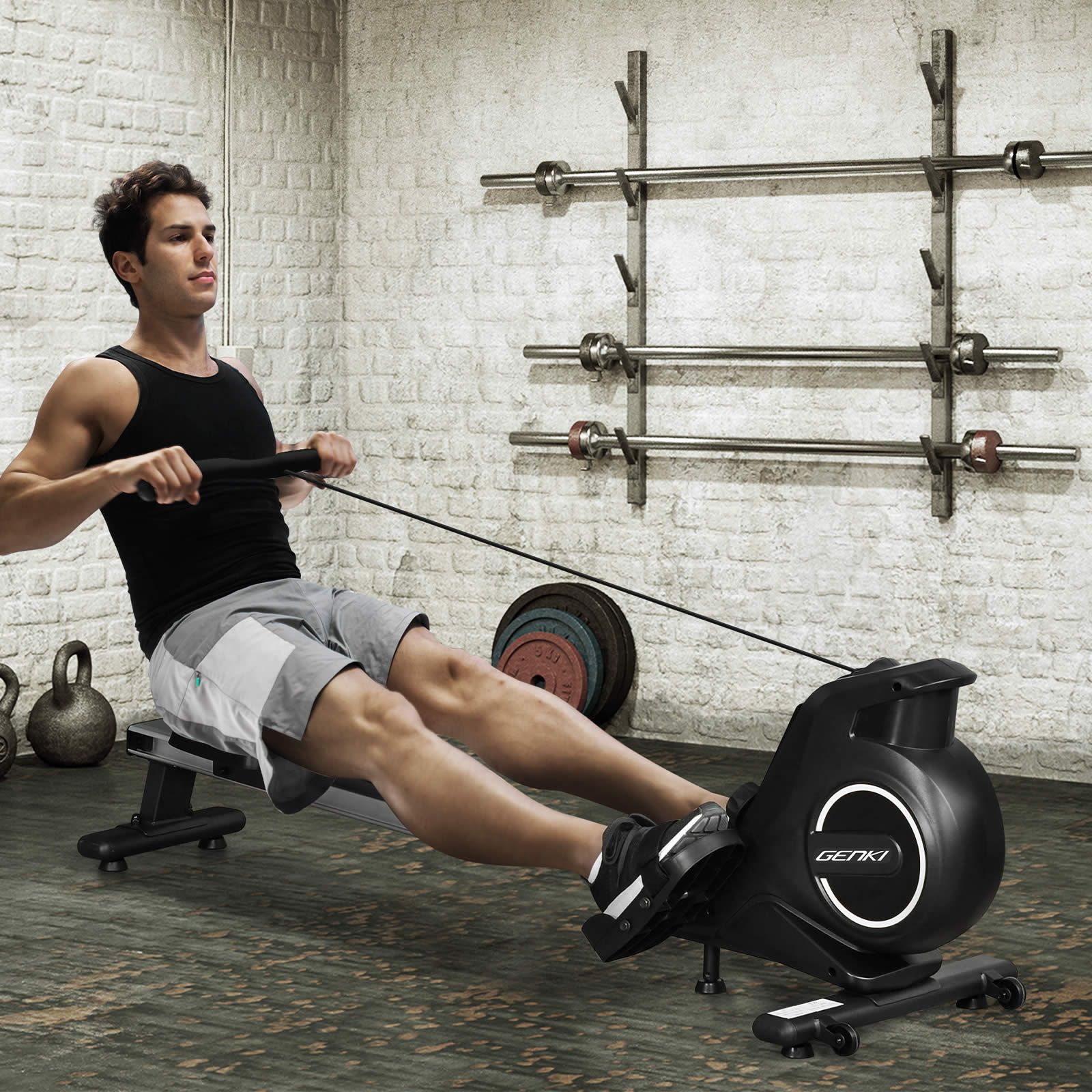 Genki Rowing Machine Rower Resistance Workout Foldable Home