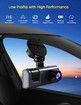 3 Channel Dash Cam Front and Rear Inside 1080P Three Way Triple Car Camera with IR Night Vision Loop Recording