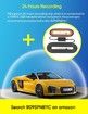 3 Channel Dash Cam Front and Rear Inside 1080P Three Way Triple Car Camera with IR Night Vision Loop Recording