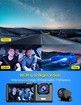 3 Channel Dash Cam Front and Rear Inside 1080P Three Way Triple Car Camera with IR Night Vision Loop Recording