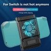 Charging Support Built-In Fan Cooling Support For Switch/Oled/Lite(Black)