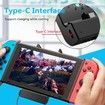 Charging Support Built-In Fan Cooling Support For Switch/Oled/Lite(Black)