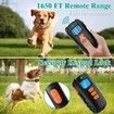Dog Training Collar 1650Ft Remote IPX7 Waterproof Vibration Shock Adjustable 0 to 99 Shock Vibration Levels for Small Medium Large Dogs
