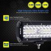 7 Inch LED Light Bar 12V 120W Offroad Driving Lights IP67 Waterproof LED Combo Lights for Car Boat Truck (1 Pack)