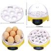 7 Egg Incubator with Temperature Control LED Display for Hatching Chicken Duck and Goose Eggs