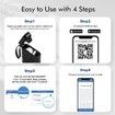 Portable Wireless Connection Label Printer Maker Multiple Templates Available for Phone Pad Office Home Organization