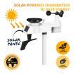 Solar Weather Station WiFi Wireless Home Forecaster Rain Gauge Clock Temperature Humidity