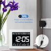8 Inch LED Digital Calendar Clock Dementia Bedside Large Wall Alarm Table Desk 8 Languages 4 Dimming Levels White