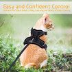 Cat Harness Leash for Walking, Escape Proof Soft Adjustable Easy Control Breathable Reflective Strips Jacket