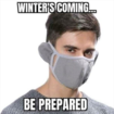 2 in 1 Winter Unisex Breathable Holes Mask Cold-Proof Thermal Mask Earmuffs Color Random