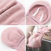 2 in 1 Winter Unisex Breathable Holes Mask Cold-Proof Thermal Mask Earmuffs Color Random