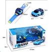 Remote Control for Watch Car, Mini Cartoon RC Watch 2.4G Long Distance Infrared Remote Control Sensing Model Car Toys (Blue, with Back Light)