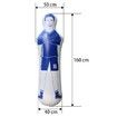 Inflatable Soccer Dummy Goalkeepr Air Mannequin Free Kick Defender Wall Football Practice Blue Color