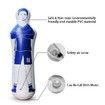 Inflatable Soccer Dummy Goalkeepr Air Mannequin Free Kick Defender Wall Football Practice Blue Color