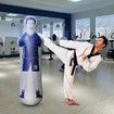 Inflatable Soccer Dummy Goalkeepr Air Mannequin Free Kick Defender Wall Football Practice Blue Color