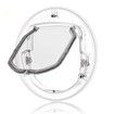 Round Pet Door for Cats And Small Dogs Door Flap for Screen Glass Window Transparent Pet  Flap Door