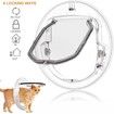 Round Pet Door for Cats And Small Dogs Door Flap for Screen Glass Window Transparent Pet  Flap Door