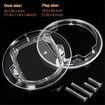 Round Pet Door for Cats And Small Dogs Door Flap for Screen Glass Window Transparent Pet  Flap Door
