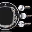 Round Pet Door for Cats And Small Dogs Door Flap for Screen Glass Window Transparent Pet  Flap Door