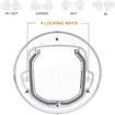 Round Pet Door for Cats And Small Dogs Door Flap for Screen Glass Window Transparent Pet  Flap Door
