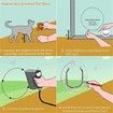 Round Pet Door for Cats And Small Dogs Door Flap for Screen Glass Window Transparent Pet  Flap Door