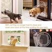 Round Pet Door for Cats And Small Dogs Door Flap for Screen Glass Window Transparent Pet  Flap Door