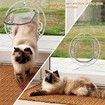 Round Pet Door for Cats And Small Dogs Door Flap for Screen Glass Window Transparent Pet  Flap Door