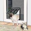 Magnetic Automatic Lock Lockable Pet Screen Door Dog Gate Way Pet Door for Screens 34cm x 44cm