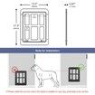 Magnetic Automatic Lock Lockable Pet Screen Door Dog Gate Way Pet Door for Screens 34cm x 44cm
