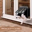 Magnetic Automatic Lock Lockable Pet Screen Door Dog Gate Way Pet Door for Screens 34cm x 44cm